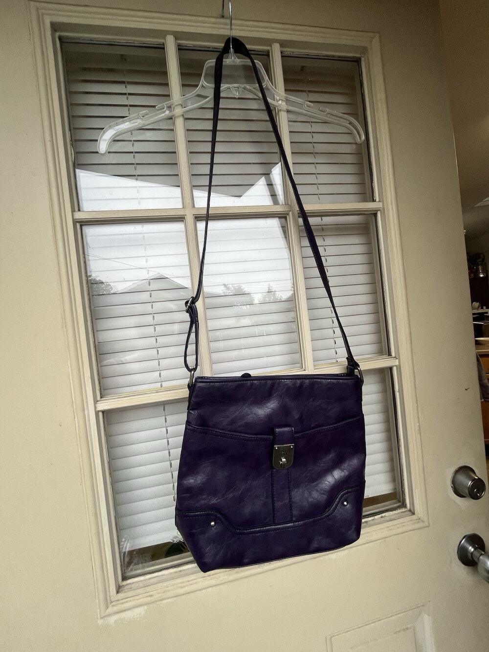 S & Co Gorgeous Purple Purse Handbag Adjustable Strap - Crossbody